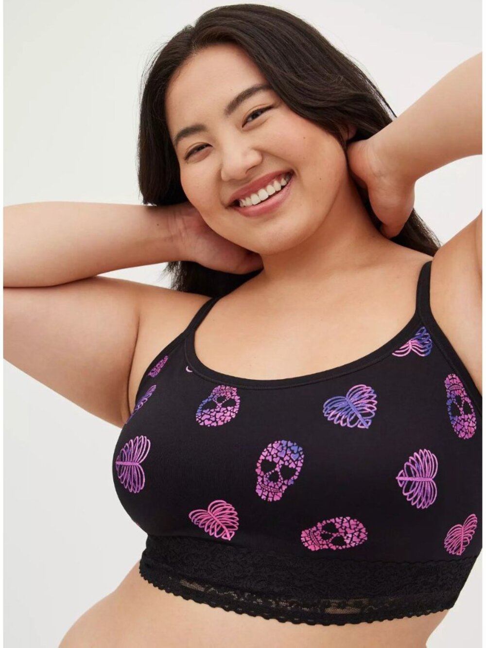 Torrid Lightly Lined Seamless Lace Band Bralette - 2